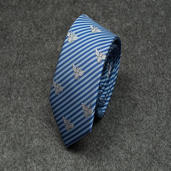 light blue big bee neck ties men classic silk tie mens business neckwear skinny grooms necktie for wedding party suit shirt with c290b, Blue;purple
